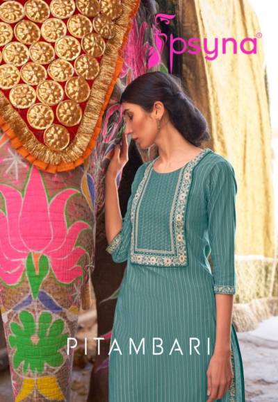 Pitambari By Psyna Fancy Cotton Summer Wear Kurti Collection